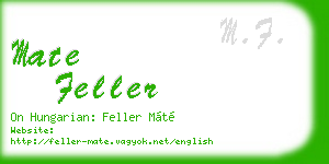mate feller business card